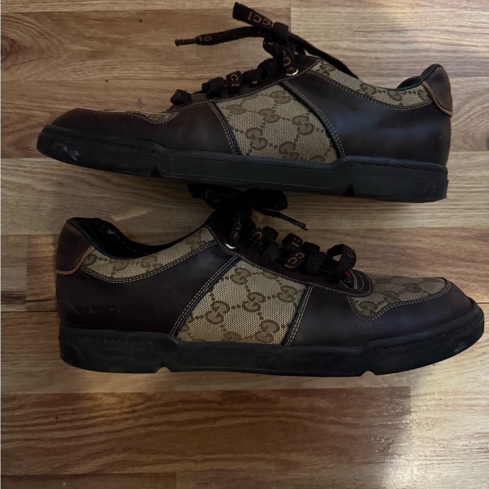 GUCCI/G/patterned low top sneakers